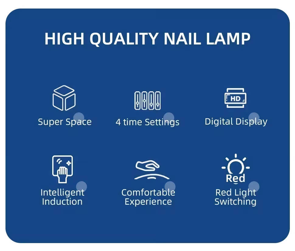 UV LED nagų lempa