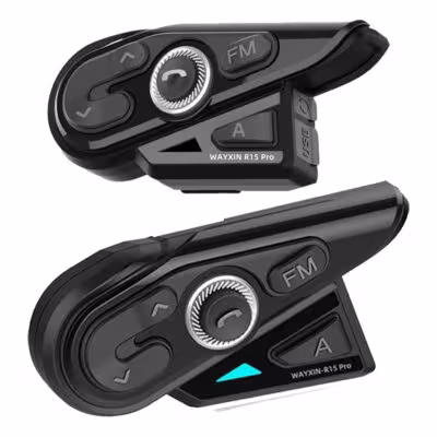 WAYXIN R15 Pro casco de moto Auriculares Bluetooth para 8 personas sistema de comunicación