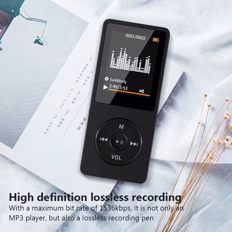 nešiojamas MP3 grotuvas LCD