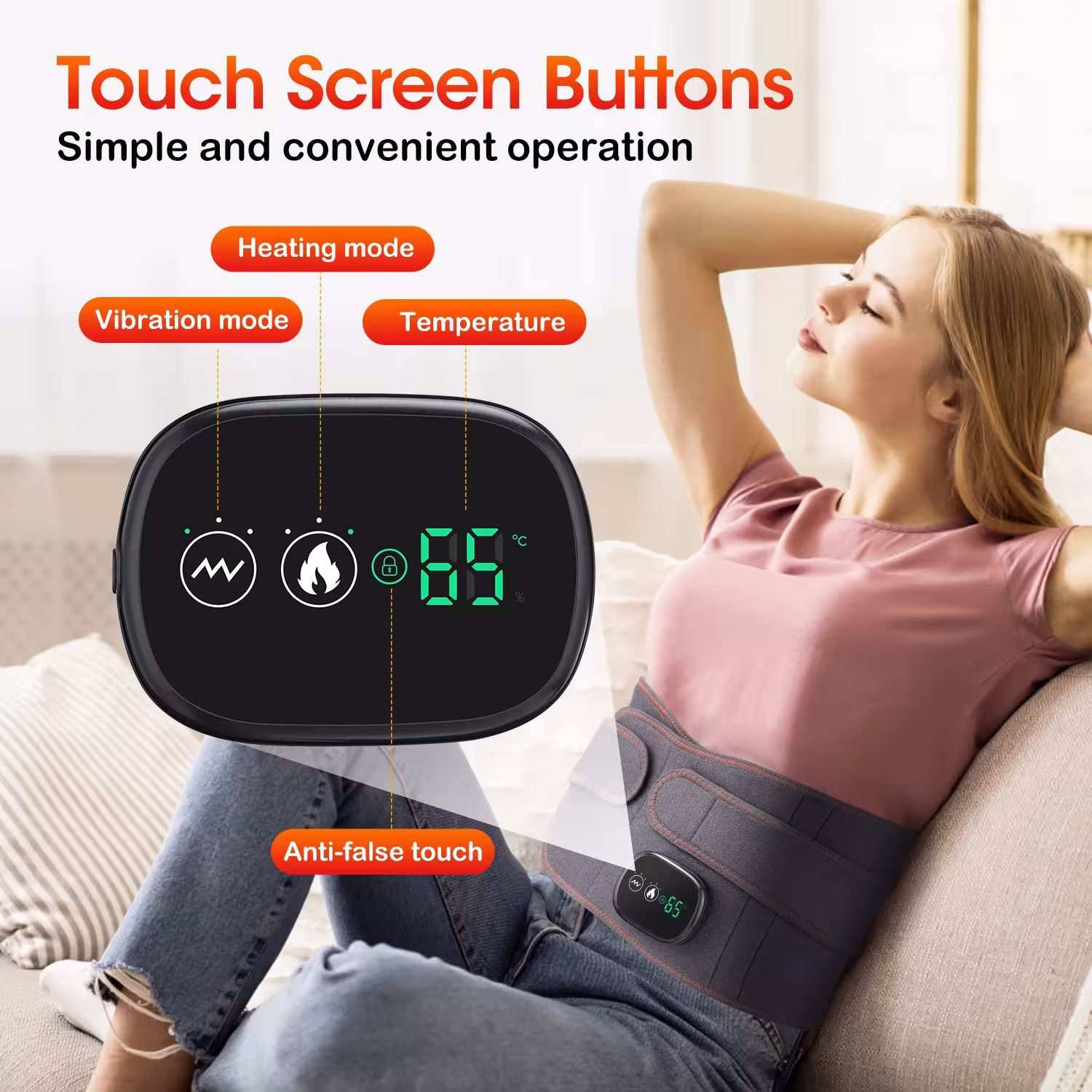 heating massage belt back