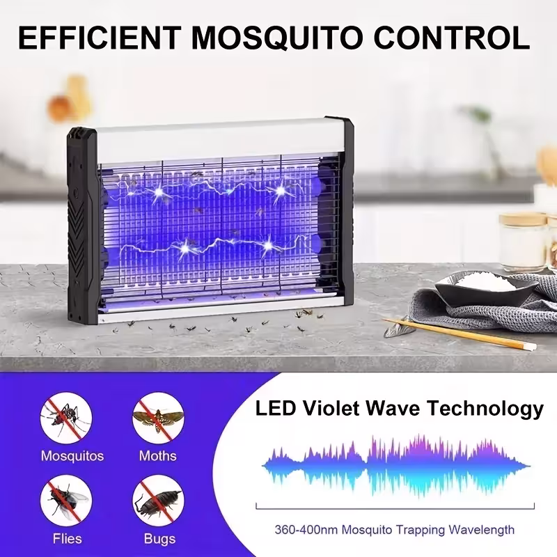 trampa para mosquitos con luz UV
