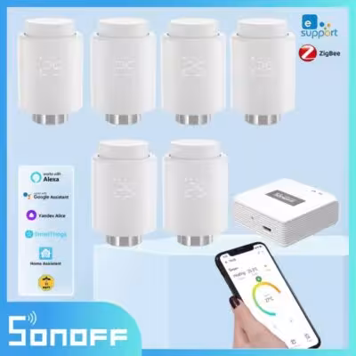 SONOFF TRV Zigbee termostatas radiatoriniam vožtuvui su Alexa ir Google