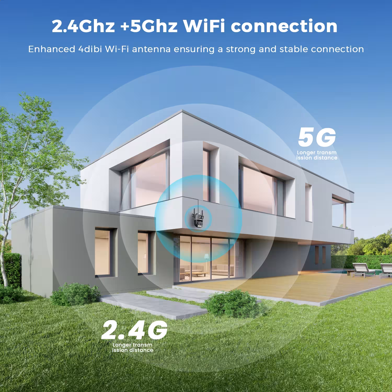 WiFi PTZ stebėjimo kamera