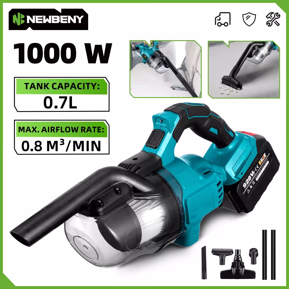 NEWBENY Electric Vacuum Cleaner 20V Cordless for Makita 18-21V Battery Socket