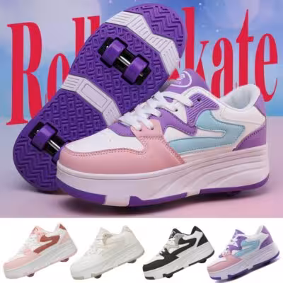 Zapatos de rodillos para niños con fila