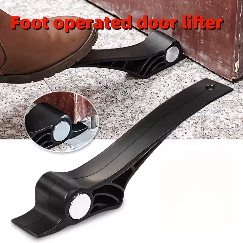 Attrezzo per sollevare porte con base, fino a 100 kg di carico, per il montaggio e la riparazione di porte in legno