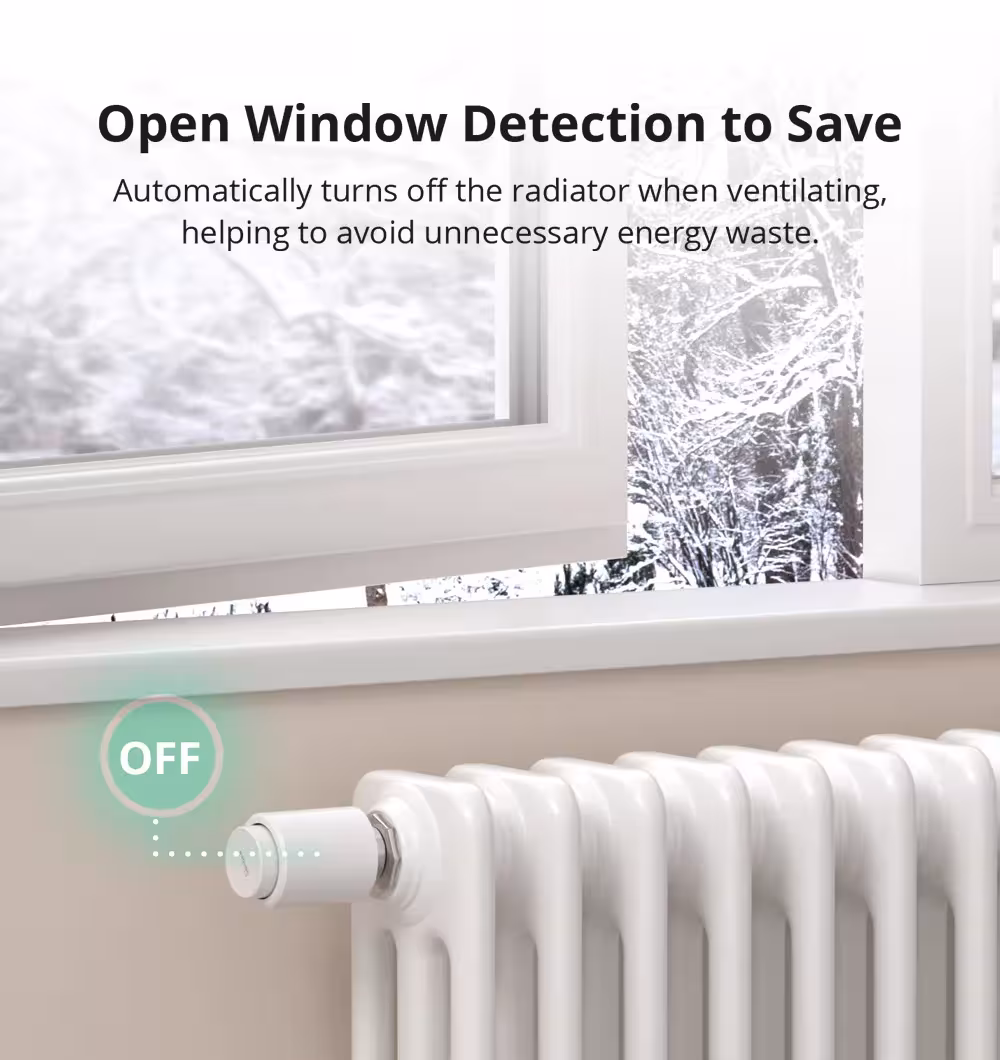 Zigbee termostatas radiatorui