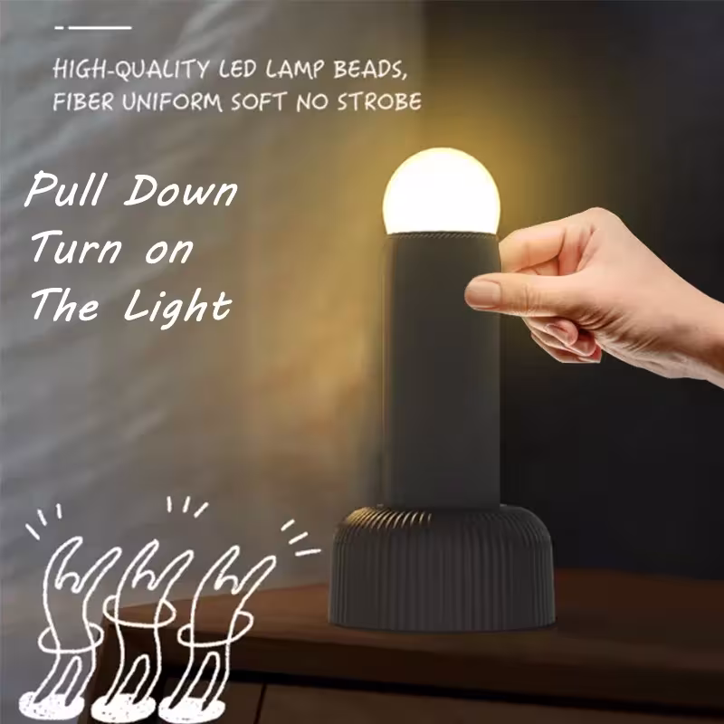 Lámpara de noche LED con tirador de mano