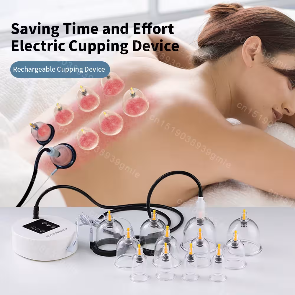 vakuuminio cupping terapijos rinkinys