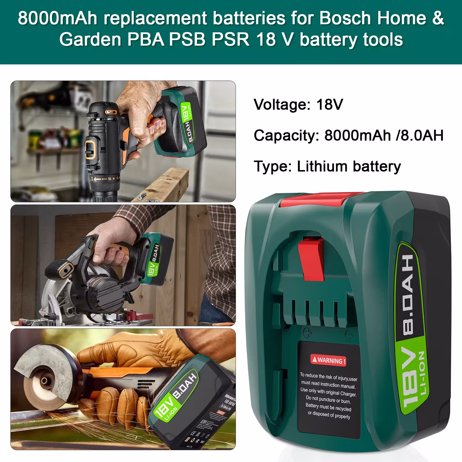 Bosch SG 18V battery