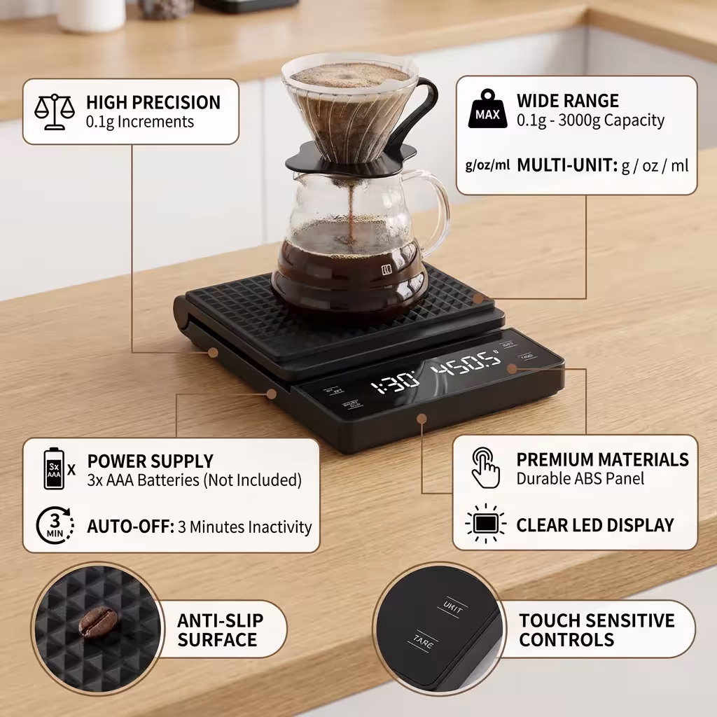 coffee scale with timer