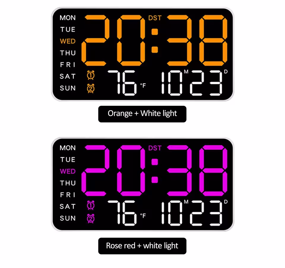 reloj de pared digital