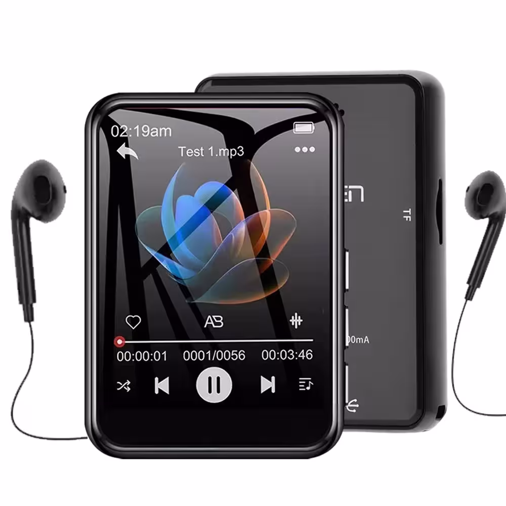 128GB reproductor MP3 Bluetooth 5.4 Pantalla HiFi 2.4 pulgadas con altavoz