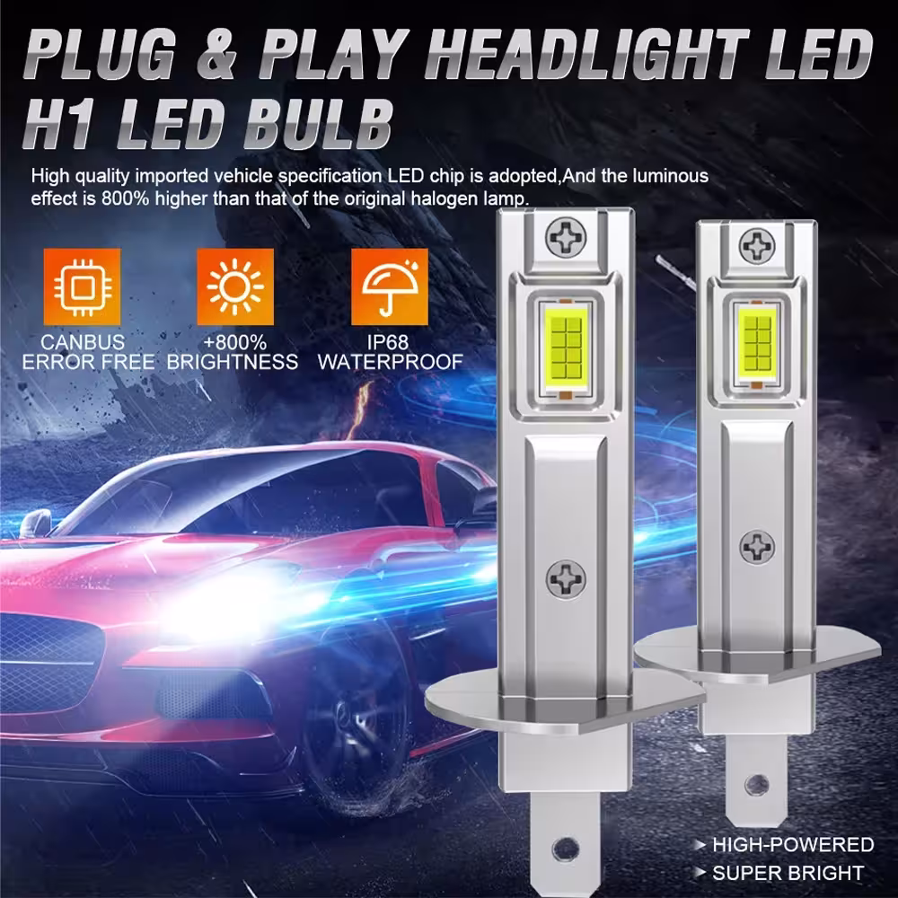 H1 LED car headlights