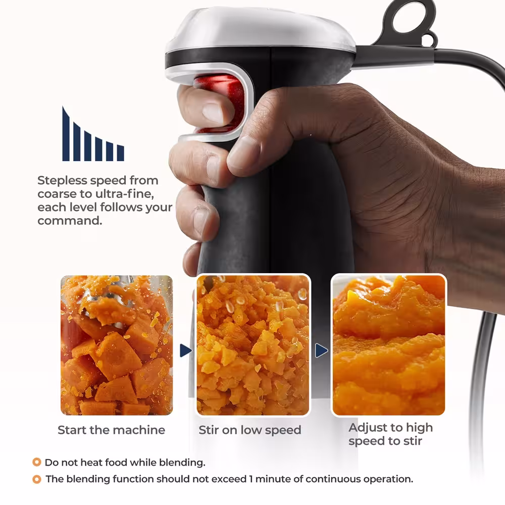 mixeur de cuisine en acier inoxydable
