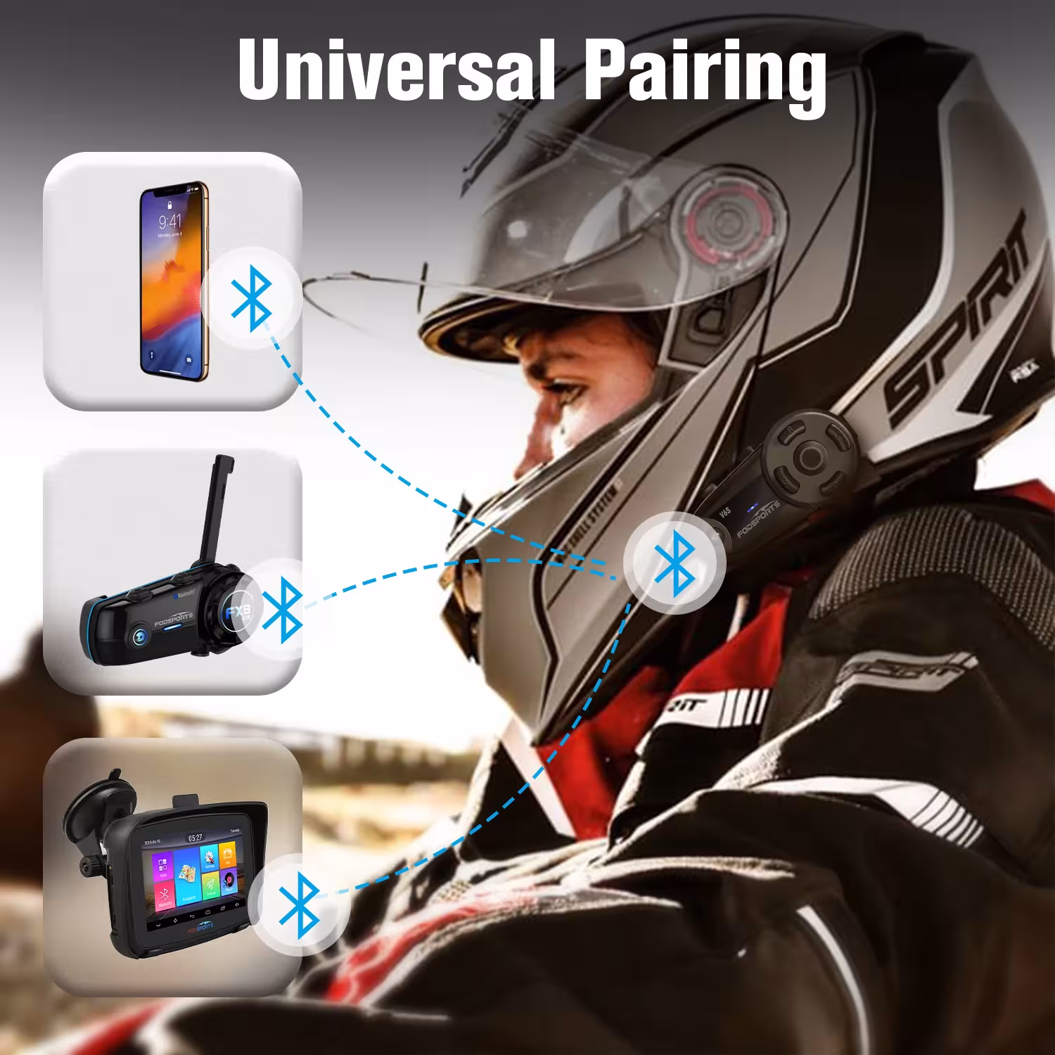 auricolari Bluetooth per moto