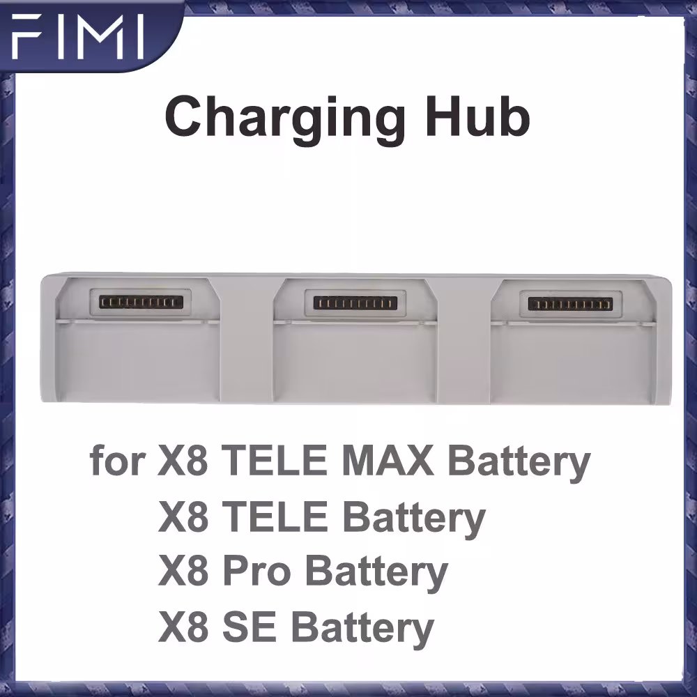 Source de charge pour batterie FIMI X8 avec charge bidirectionnelle et batterie externe