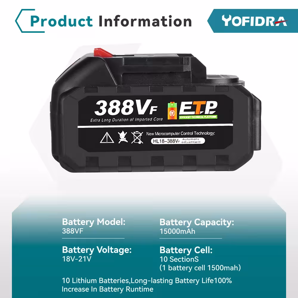 Batterie au lithium 20V
