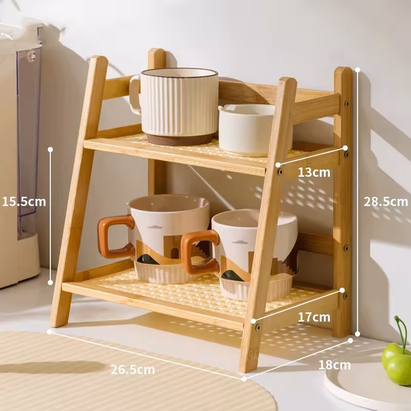 bamboo cup organizer