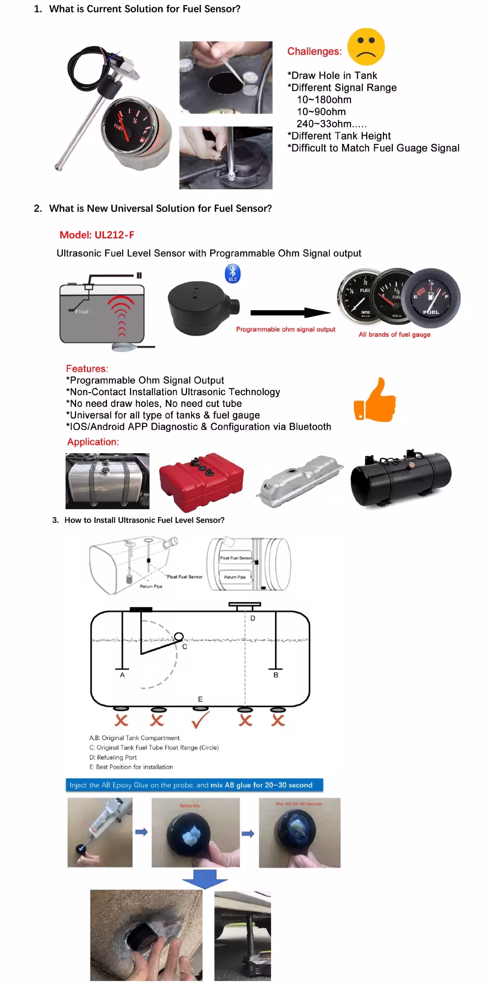 berührungsloser Kraftstoffstandsensor