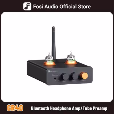 Fosi Audio GR40 Bluetooth USB DAC Amplificador de tubería portátil con ES9028Q2M
