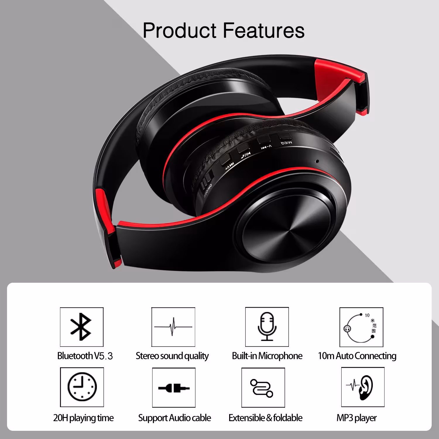Bluetooth ausdinės virš ausies