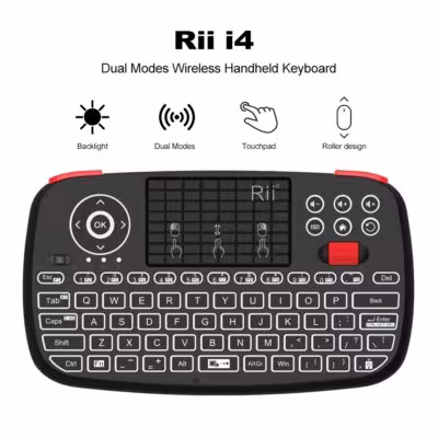 Rii i4 Mini BT drahtlose Tastatur mit Touchmatte