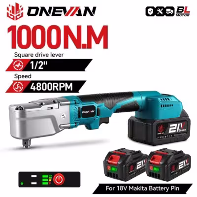 ONEVAN cordless electric wrench 1/2'' 1000NM with LED Makita 18V