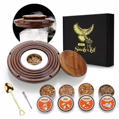 Cocktail Kit Fumer Viskio Set avec ciseaux d'arbre