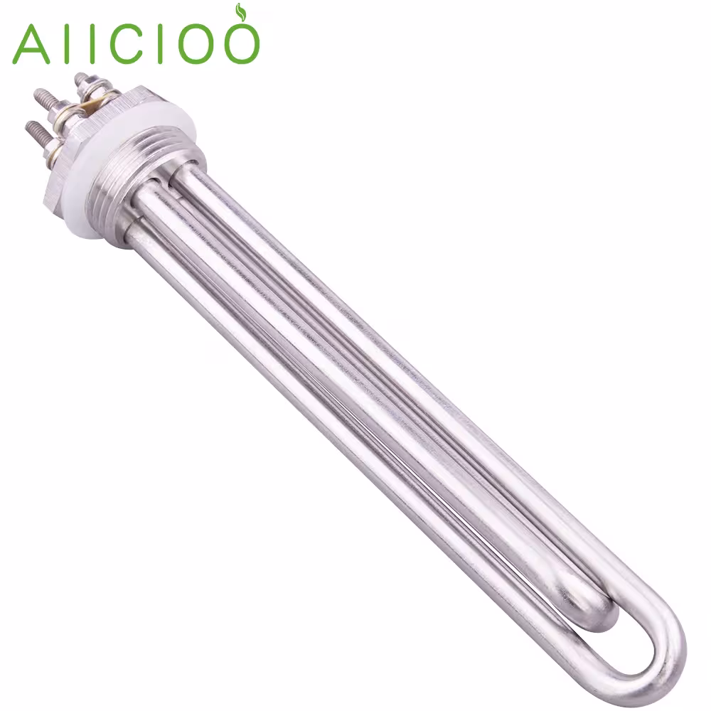DN25 submersible heating element 1 inch, DC 12V 24V 36V 48V, for solar water systems, SUS304 stainless steel