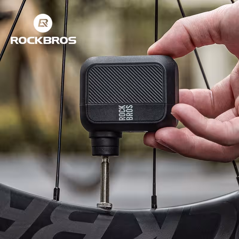 ROCKBROS Mini pompe à vélo électrique portable 100PSI USB-C