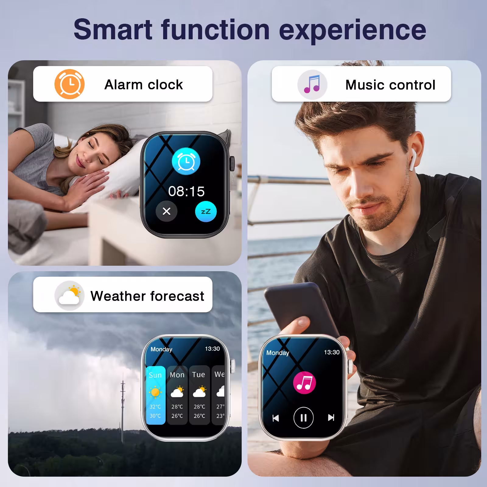 smart clock with screen