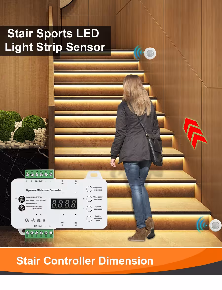 Motion sensor for stairs