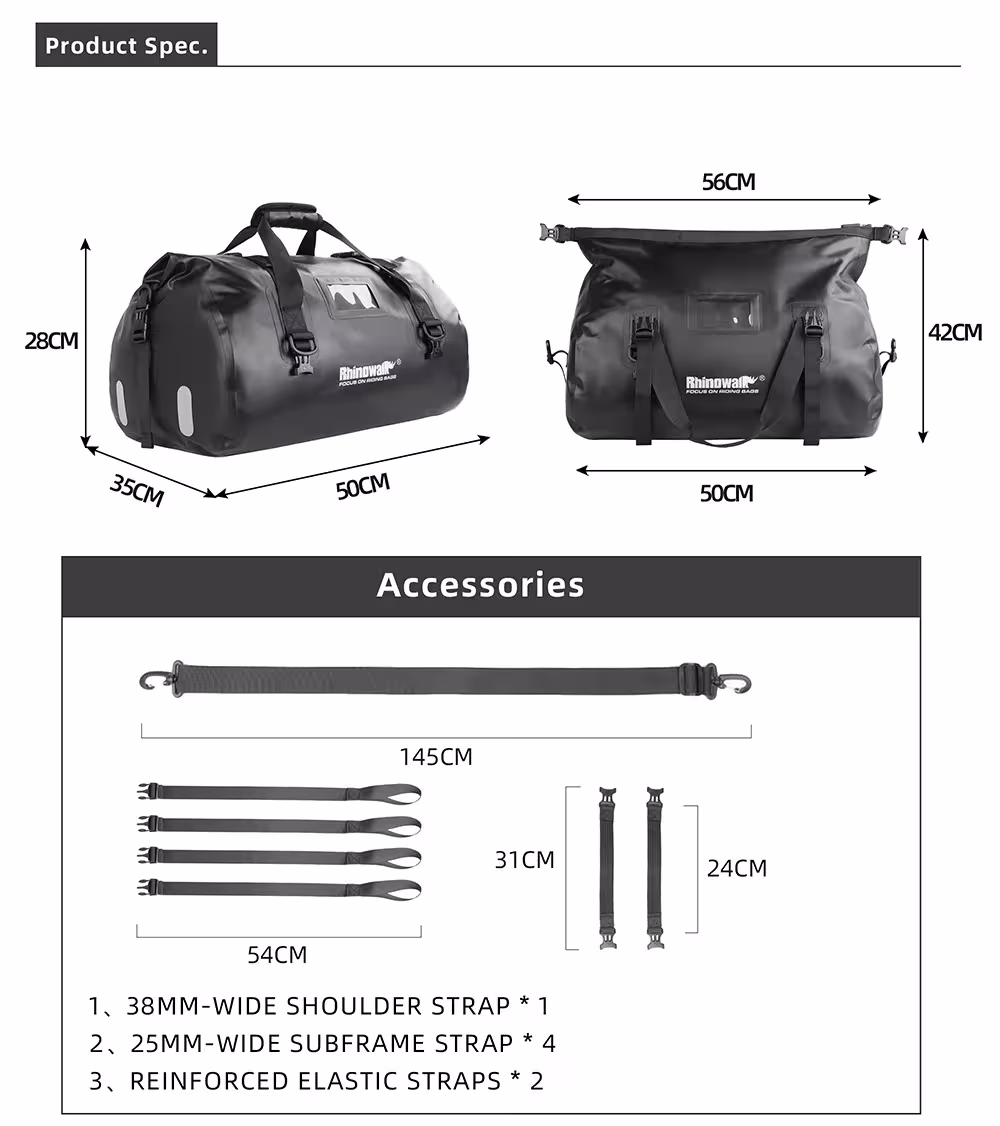 motorcycle seat bag