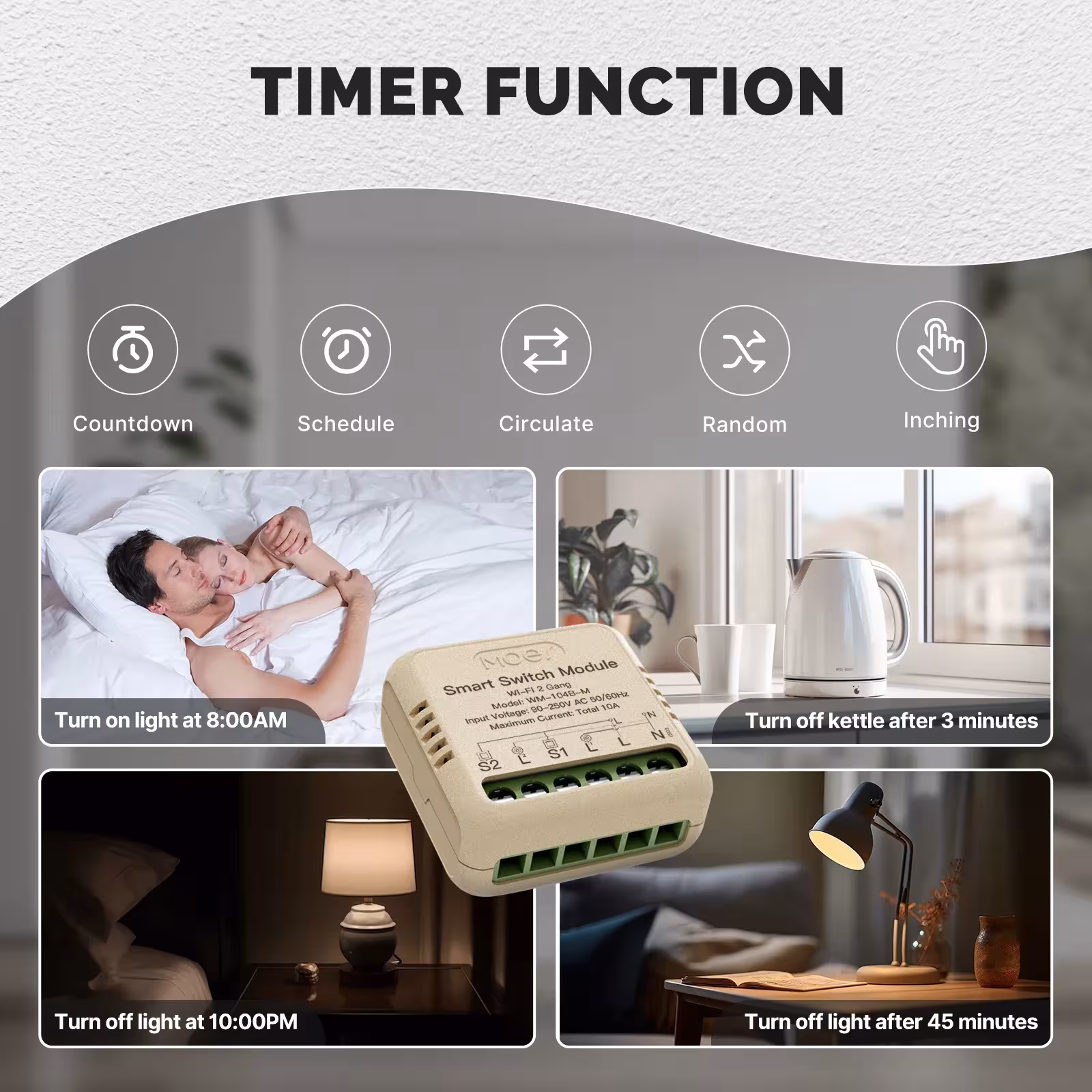 Módulo de conmutación WiFi inteligente
