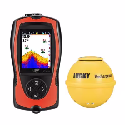 LUCKY FF1108-1CWLA Sonar de pêche sans fil profondeur 45 mètres échosondeur détecteur de poissons