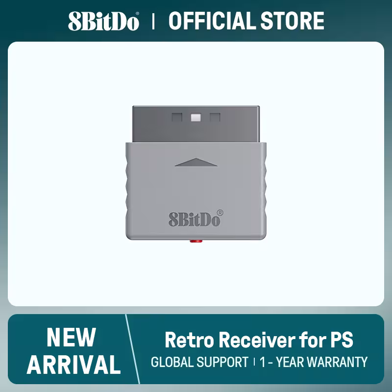 8BitDo Retro Recuperar PS1 para PS2 y Windows, compatible con los controladores Xbox Switch Pro PS5 PS4