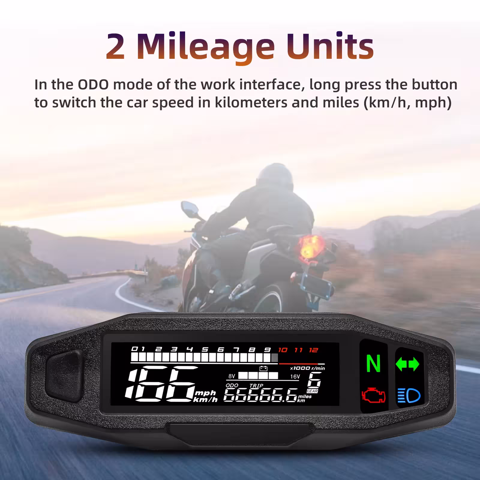 motorcycle speedometer LED