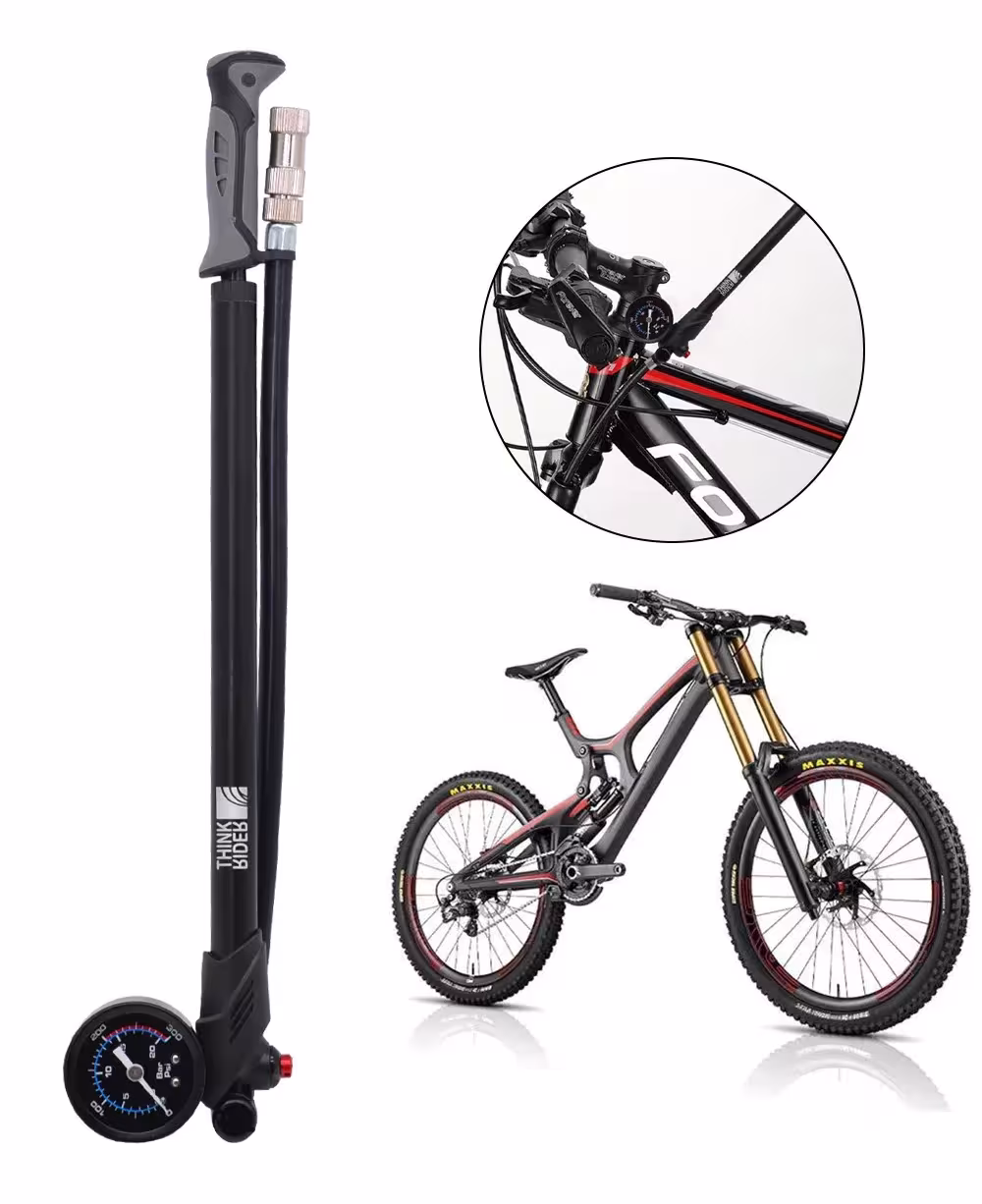 bicycle air pump with gauge