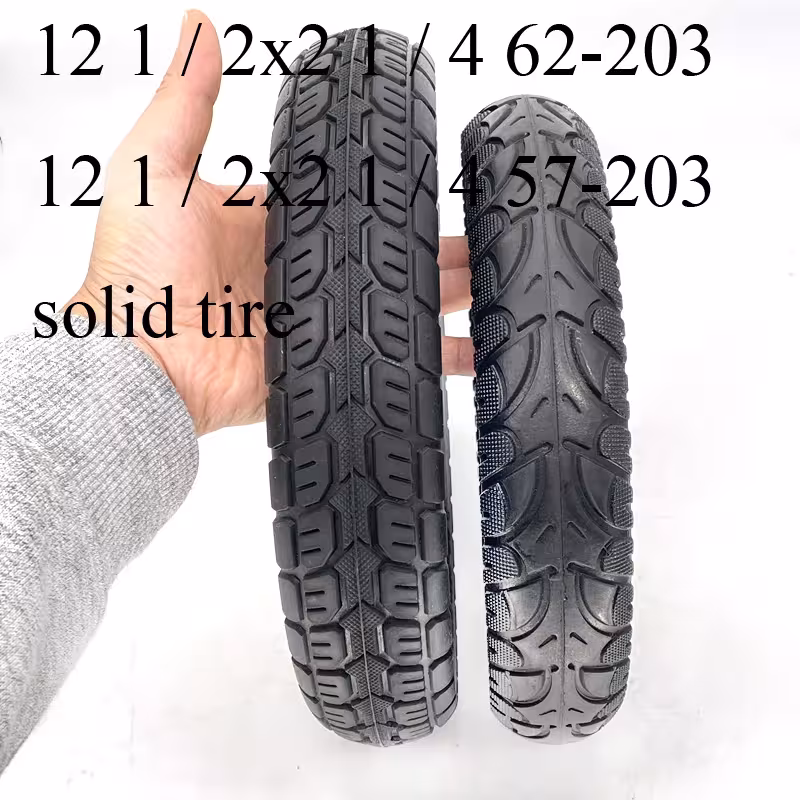 Electric vehicle 12 1/ 2x2 1/ 4 62-203 solid tire honeycomb 57-203 non pneumatic electric bicycle