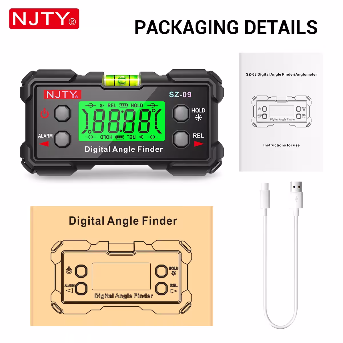 digital laser angle finder