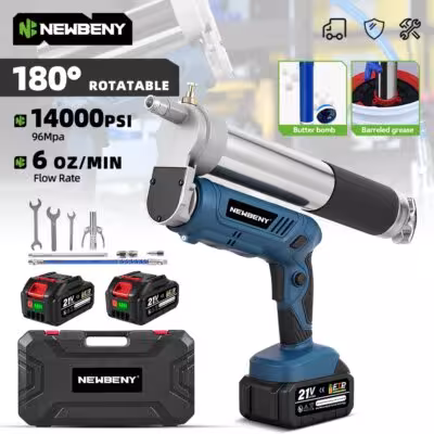 NewBeny 96MPa 14000PSL pistola a grasso elettrica con luce LED Makita 21V