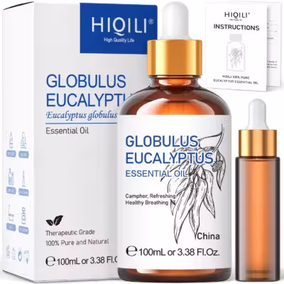 HIQILI 100ML Eucalyptus Vanilla Peppermint Sandalwood Rose Essential Oil Set for Diffuser