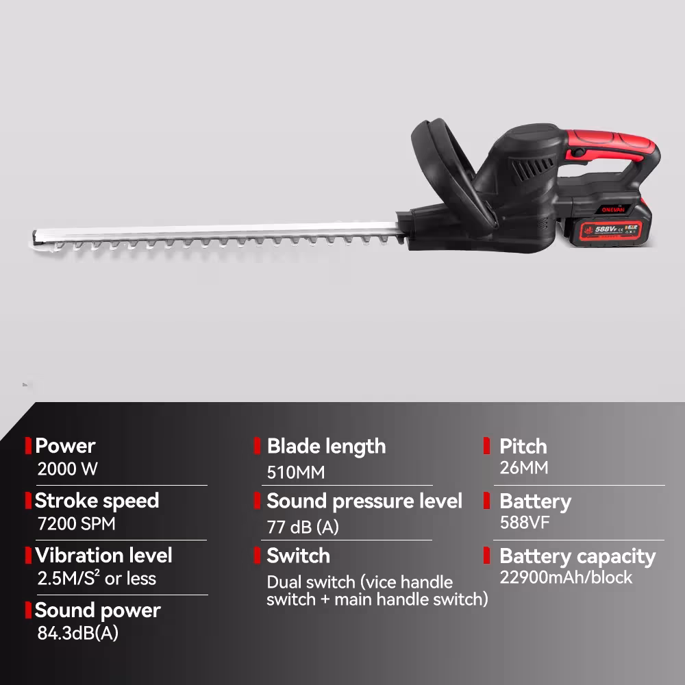tagliasiepi a batteria 2000W