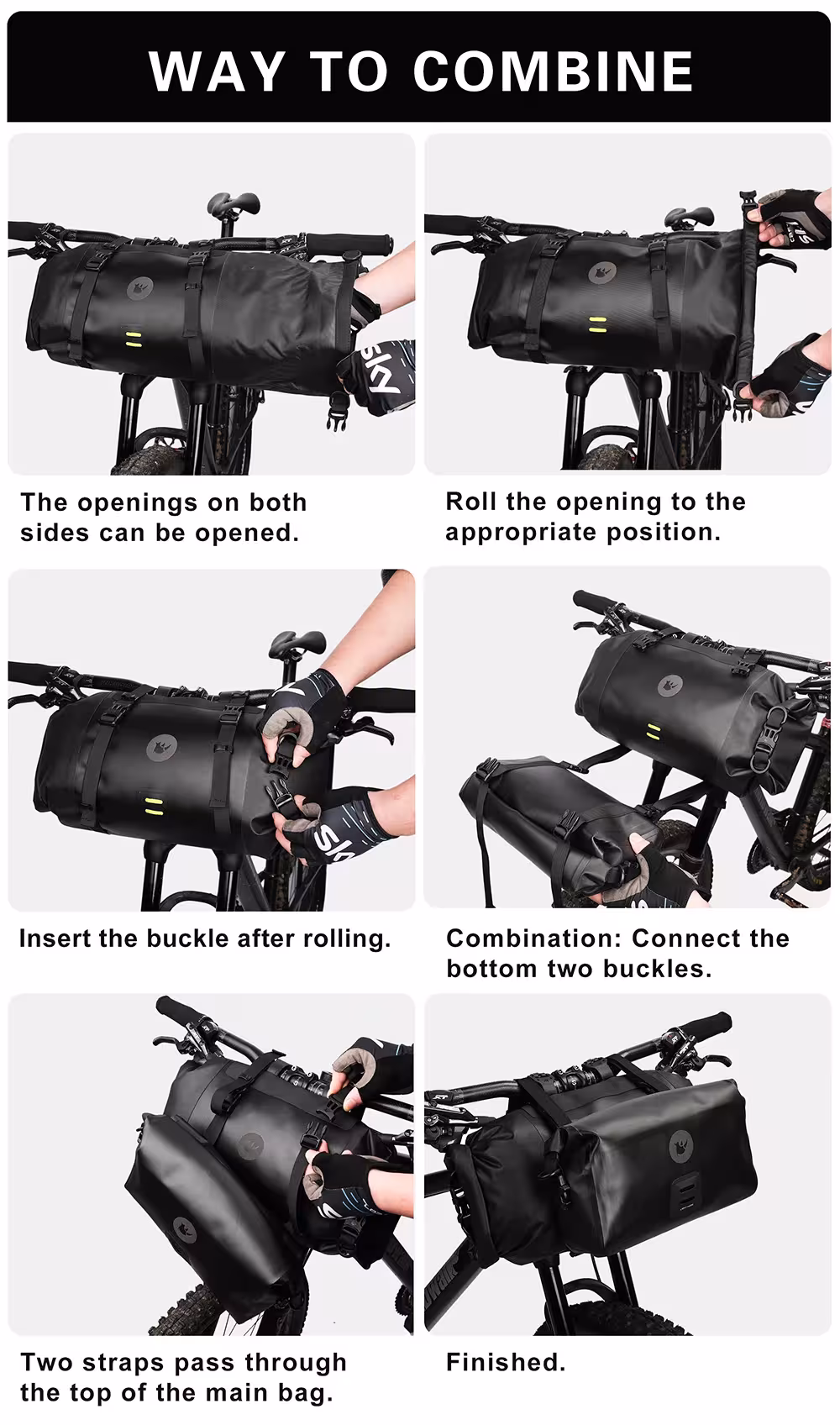 borsa per bici impermeabile