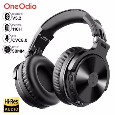 Casque sans fil Bluetooth Oneodio Pro-C autonomie 110 heures Hi-Res