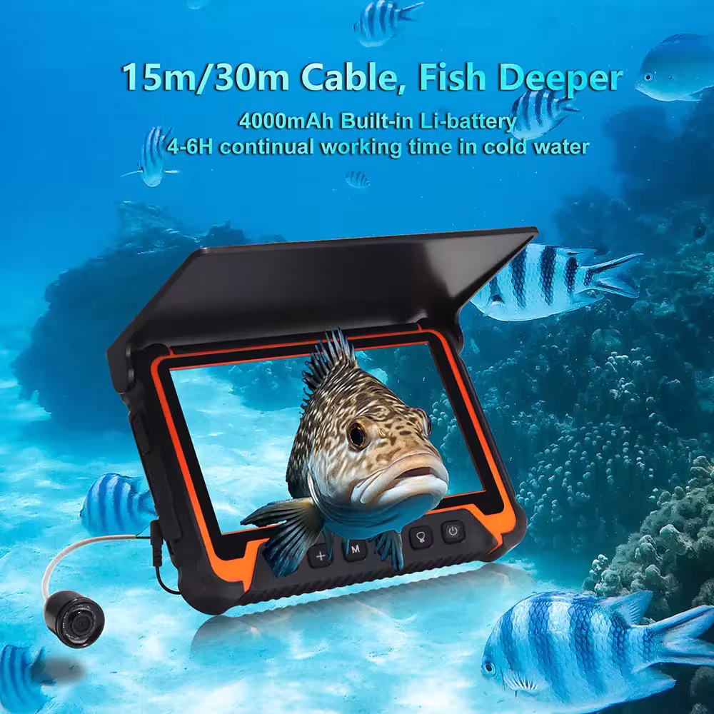 cámara de pesca con monitor