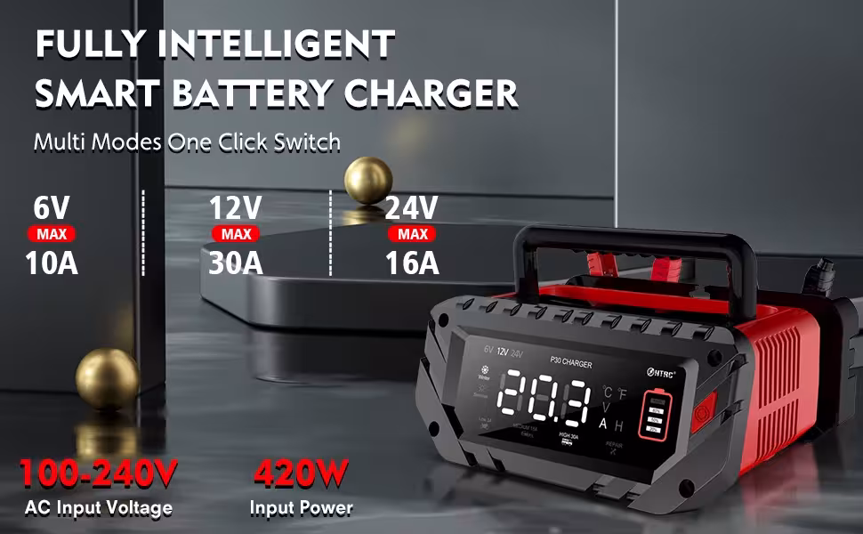 Motorcycle battery charger