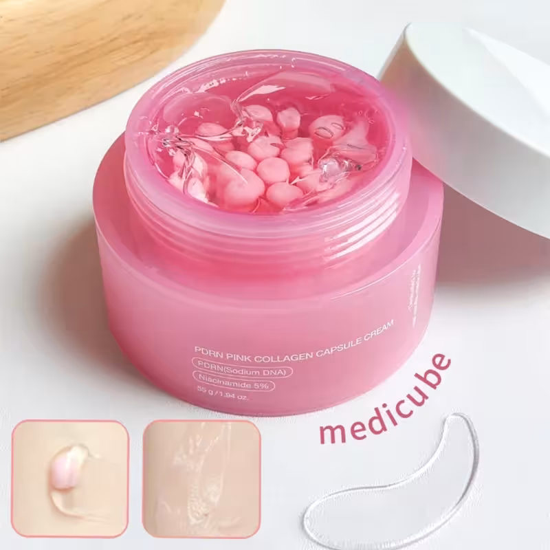 PDRN Crema de colágeno rosa con niacinamida
