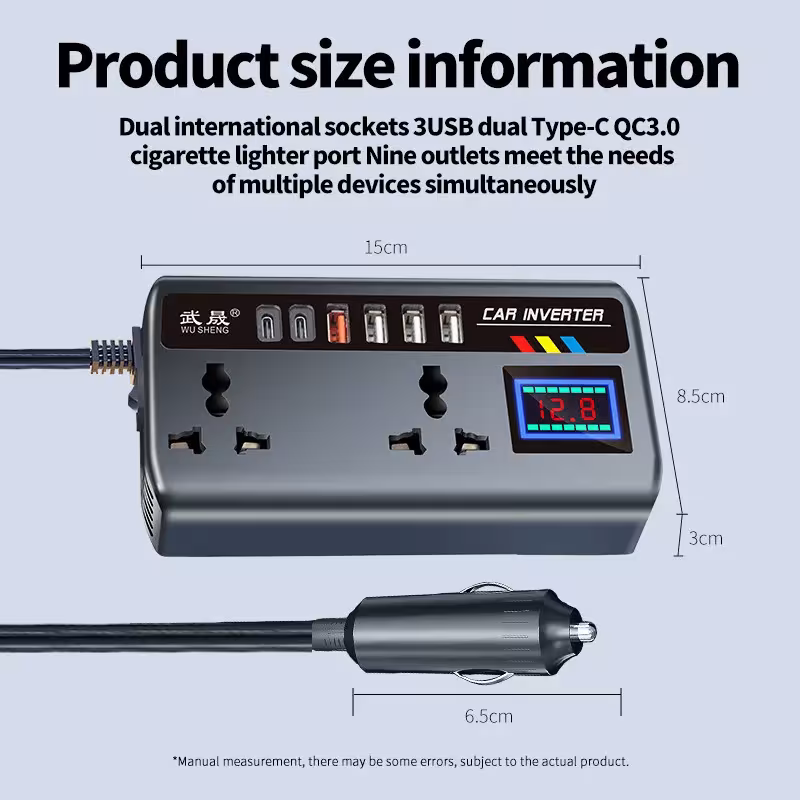 portable car inverter 12V